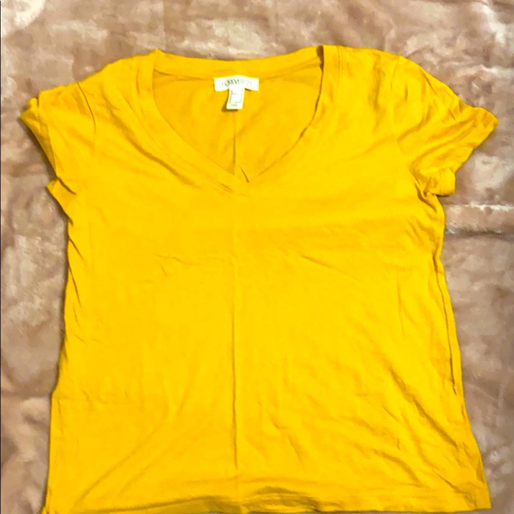 Forever 21 yellow v-neck